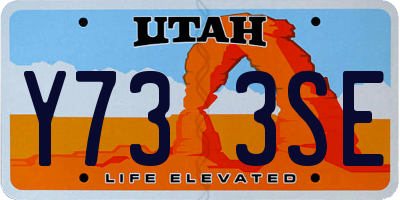 UT license plate Y733SE
