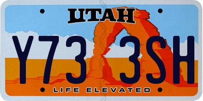 UT license plate Y733SH