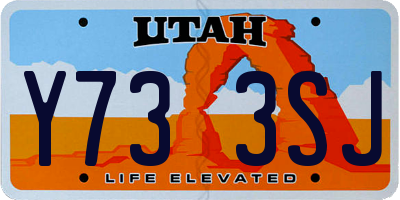 UT license plate Y733SJ