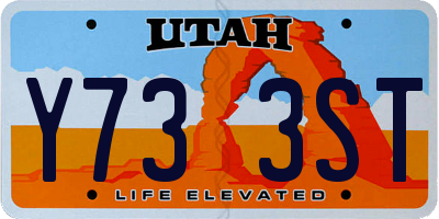 UT license plate Y733ST