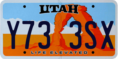 UT license plate Y733SX