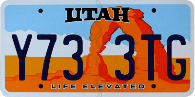 UT license plate Y733TG