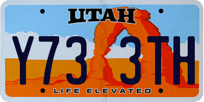 UT license plate Y733TH