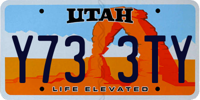 UT license plate Y733TY