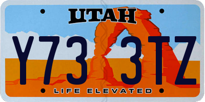 UT license plate Y733TZ