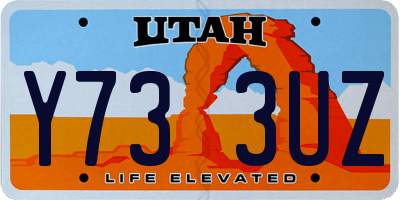UT license plate Y733UZ