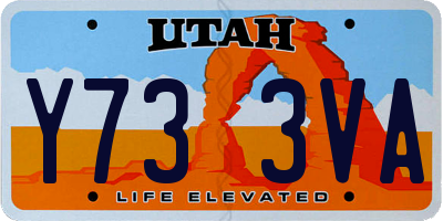 UT license plate Y733VA