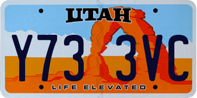 UT license plate Y733VC