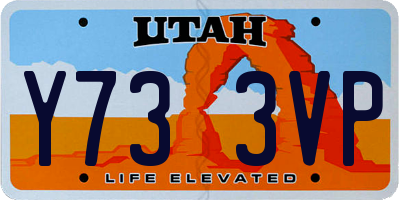 UT license plate Y733VP