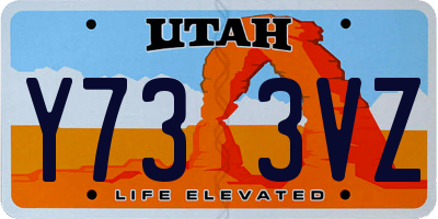 UT license plate Y733VZ