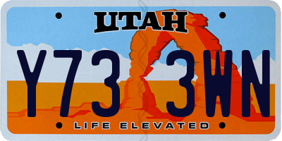 UT license plate Y733WN
