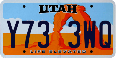 UT license plate Y733WQ