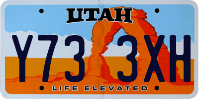 UT license plate Y733XH