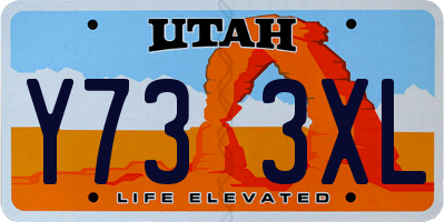 UT license plate Y733XL