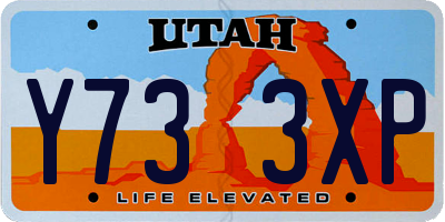 UT license plate Y733XP