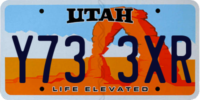 UT license plate Y733XR