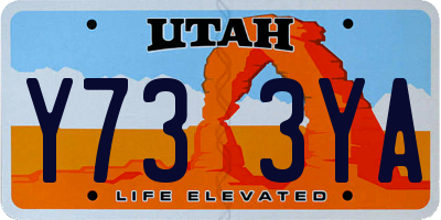 UT license plate Y733YA