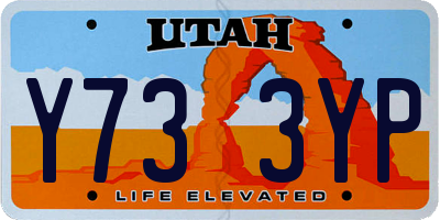 UT license plate Y733YP