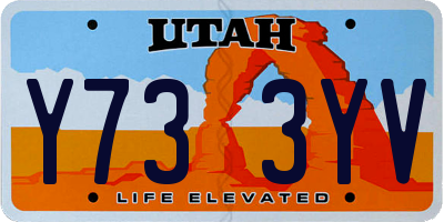UT license plate Y733YV