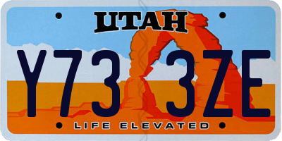 UT license plate Y733ZE
