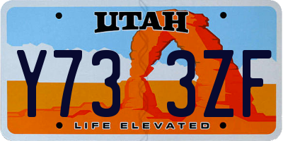 UT license plate Y733ZF