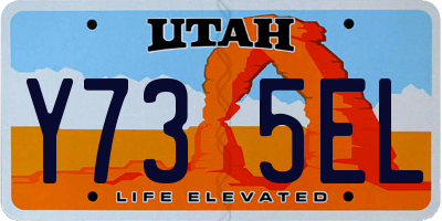 UT license plate Y735EL