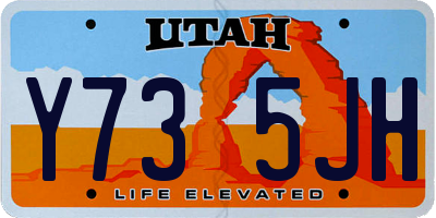 UT license plate Y735JH