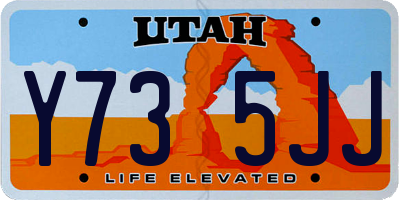 UT license plate Y735JJ