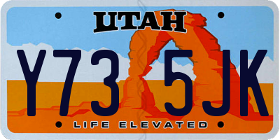 UT license plate Y735JK