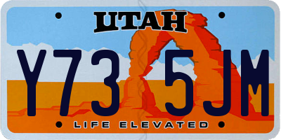 UT license plate Y735JM