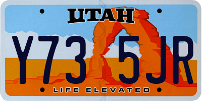 UT license plate Y735JR
