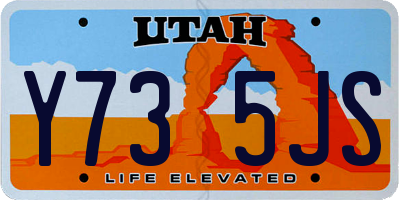 UT license plate Y735JS