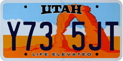 UT license plate Y735JT