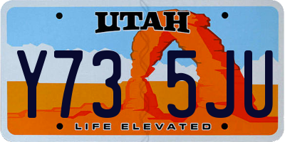 UT license plate Y735JU