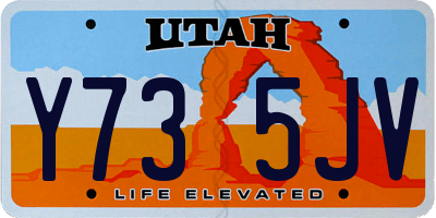 UT license plate Y735JV