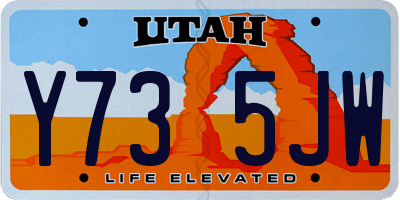 UT license plate Y735JW