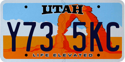 UT license plate Y735KC
