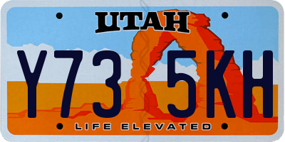 UT license plate Y735KH