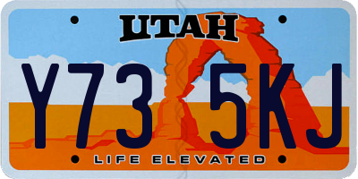 UT license plate Y735KJ
