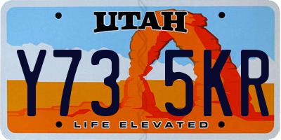 UT license plate Y735KR