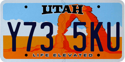 UT license plate Y735KU