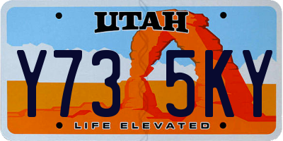 UT license plate Y735KY