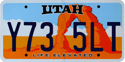 UT license plate Y735LT