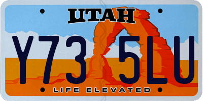 UT license plate Y735LU