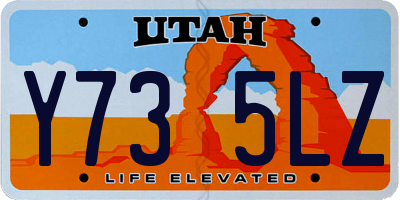 UT license plate Y735LZ