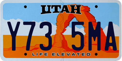UT license plate Y735MA