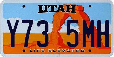 UT license plate Y735MH