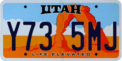 UT license plate Y735MJ