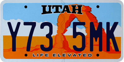 UT license plate Y735MK