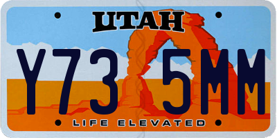 UT license plate Y735MM